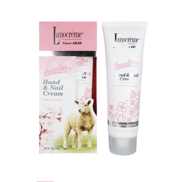 Lanocreme-Lanolin Hand & Nail Cream With Keratin & Vitamin E 75 g