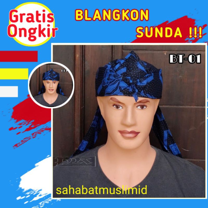 Blangkon BADUI Bond SUNDA BATIK BADUI แบบดั้งเดิม SUNDA CIREBONAN SUNDA BADUI