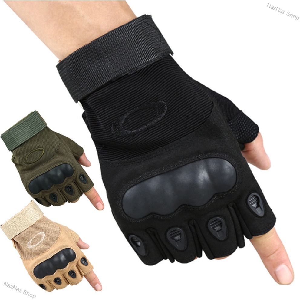 NazNaz Shop Antiskid Tactical Half Finger Gloves Combat Sports Training Fitness Fingerless Gloves