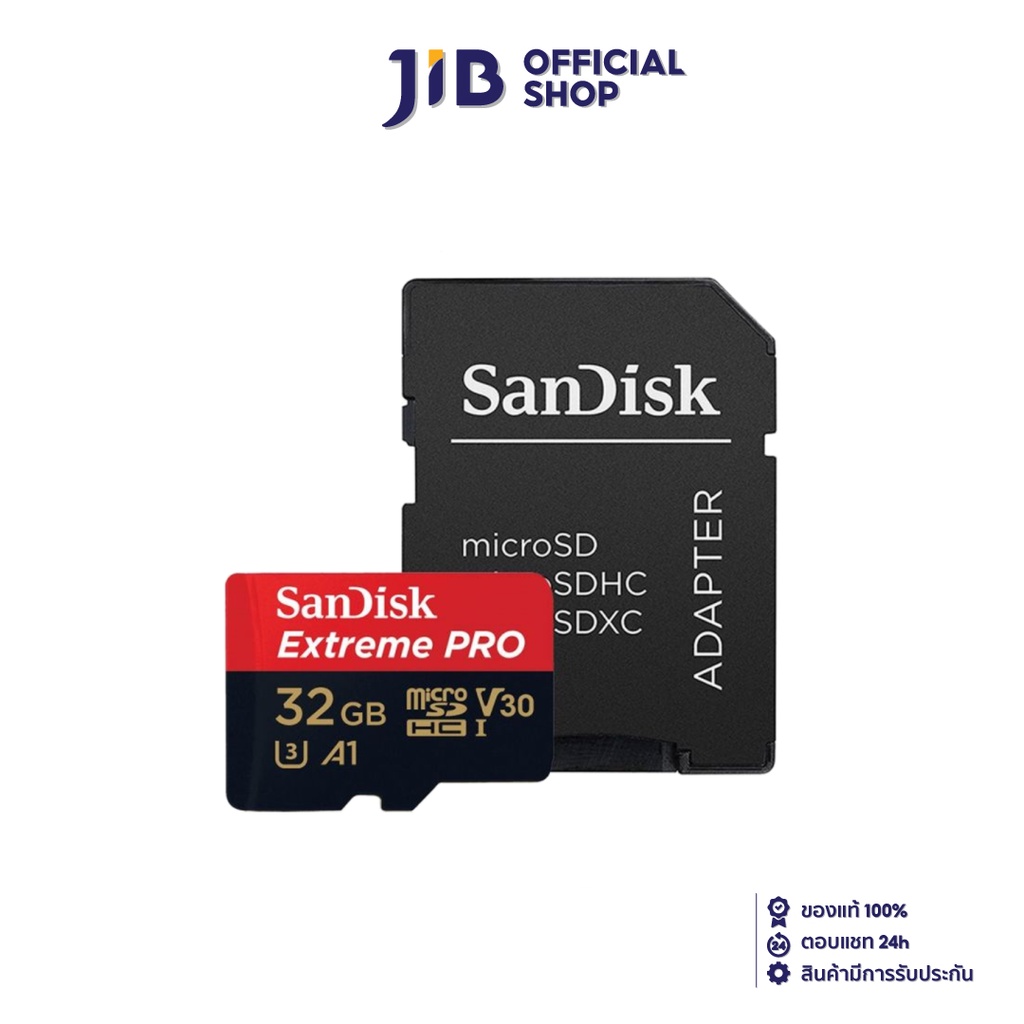 SANDISK 32 GB MICRO SD CARD (ไมโครเอสดีการ์ด) SDHC EXTREME PRO CLASS 10 (SDSQXCG_032G_GN6MA)