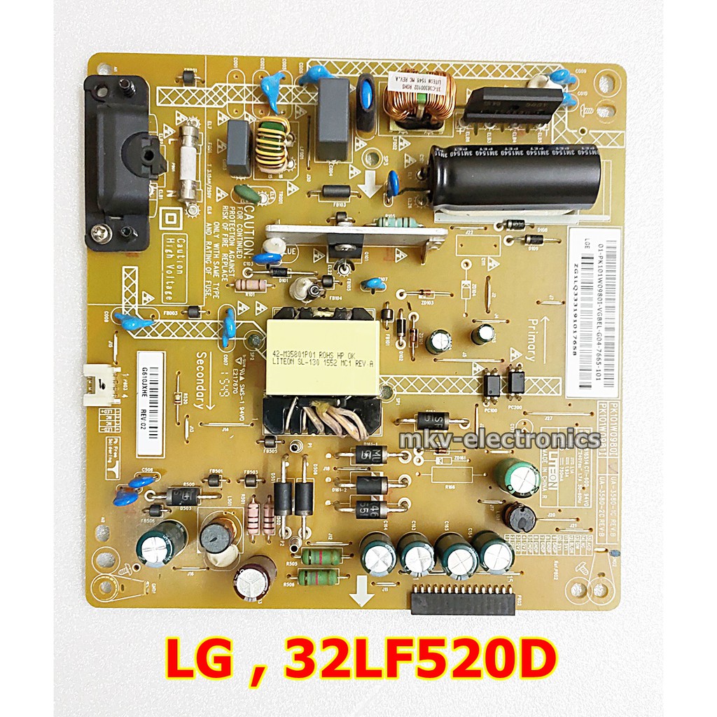 บอร์ดเพาเวอร์ซัพพลายทีวี LG รุ่น 32LF520D สินค้ามือสอง