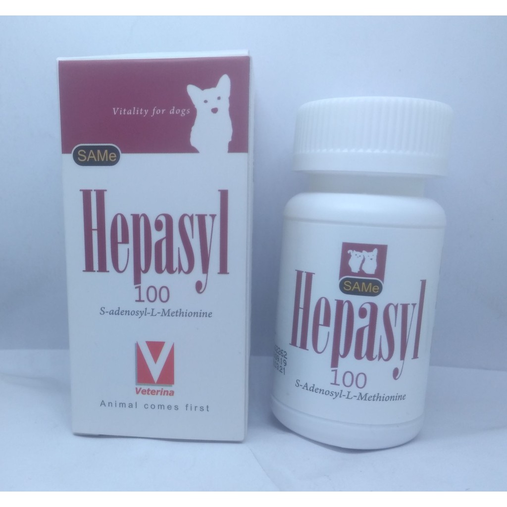 อาหารเสริมบำรุงตับ Hepasyl 100 Pure SAMe 30 เม็ด สุนัข แมว