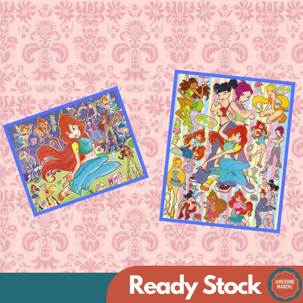 สติ๊กเกอร์ PVC ขนาด A4 Winx สติ๊กเกอร์