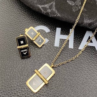 Set ต่างหู+สร้อยคอ Chanel