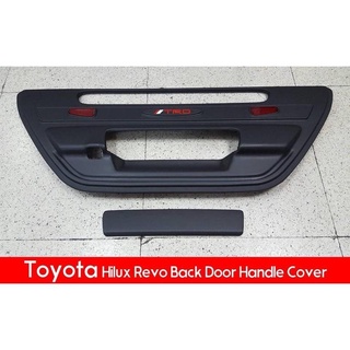 PR ครอบเบ้าเปิดท้ายแบบ มีกล้องถอย TOYOTA REVO TRD (ดำ)