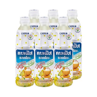 คาลพิส แลตโตะ ฮันนี่เลมอน 300 มล. แพ็ค 6 ขวด Calpis Lattano Honey Lemon 300 ml. Pack of 6 bottles.