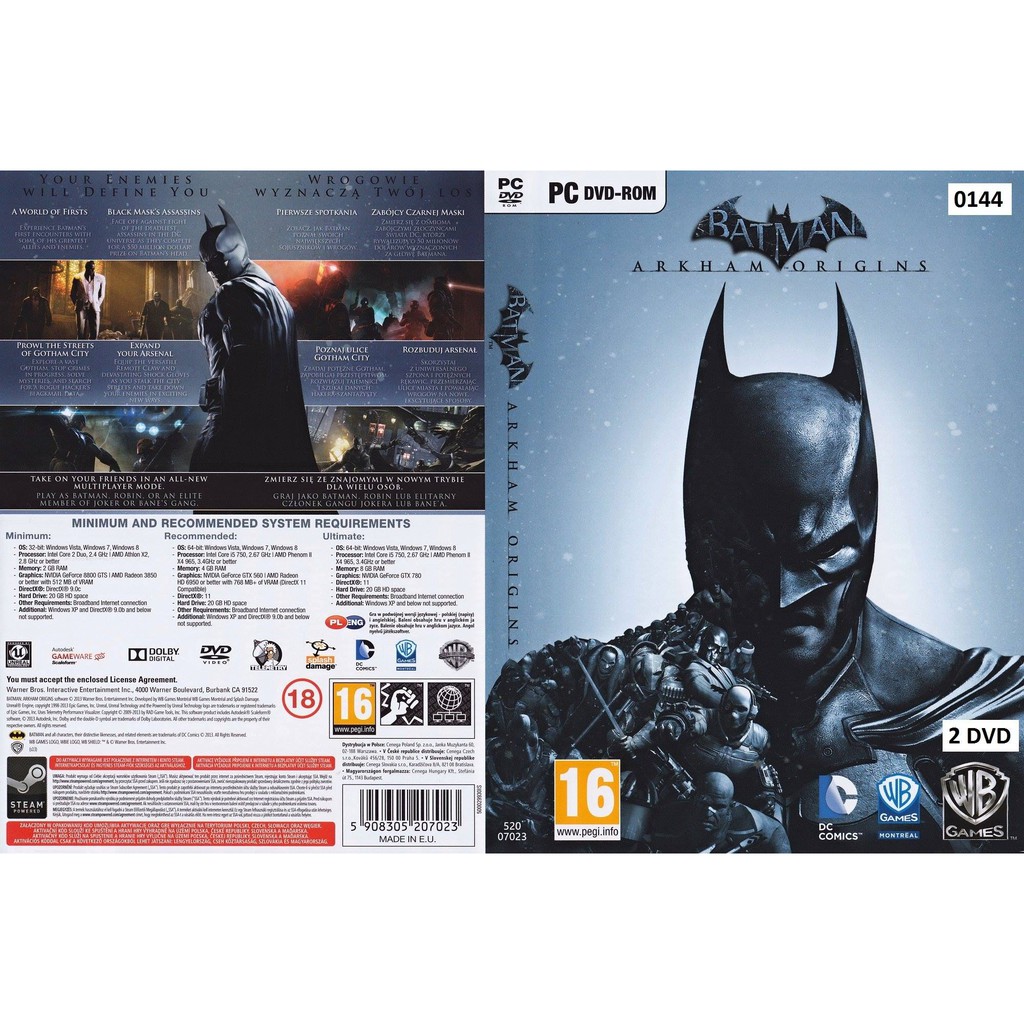 (PC DVD) Batman Arkham Origins Complete Edition