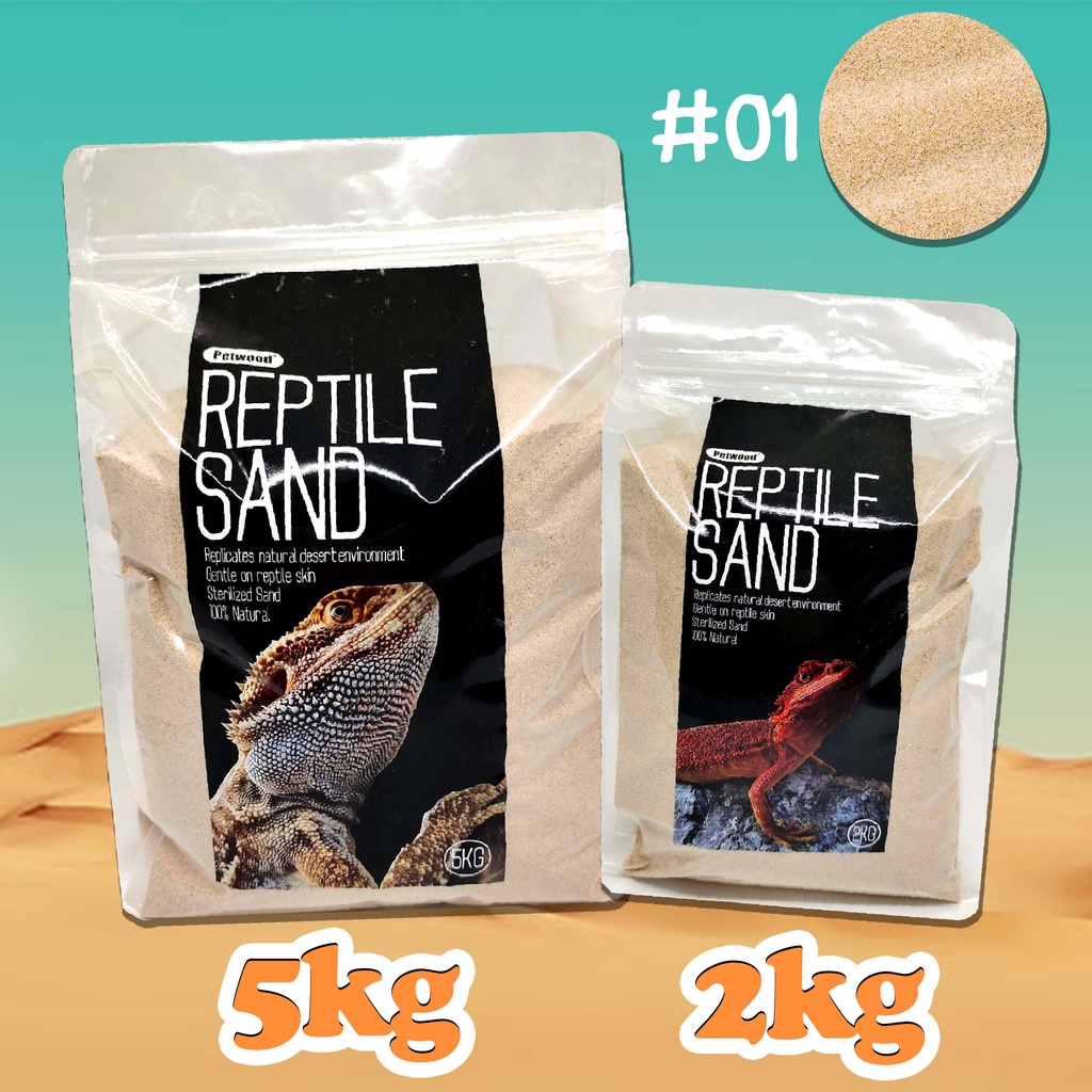 Reptile Sand ทรายรองพื้น ทรายสำหรับสัตว์เลื้อยคลาน ทรายแคลเซียม ทรายสำหรับกิ้งก่า แมงมุม ตุ๊กแก เต่า เบี๊ยดดราก้อน งู