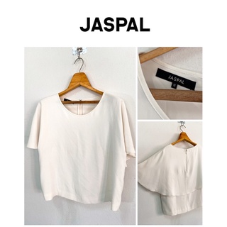 เสื้อ jaspal size m เหมาะกับสาว s ค่ะ สีขาวออฟไวท์ ผ้าดีสภาพ 80%