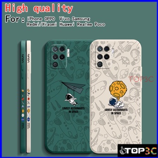 เคส Oppo A94 เคส Oppo A93 Reno 7 5G Reno 6 5G Reno 7Z 7Pro 6Z 5G 6Pro Reno 2 5 4 4G 4Z 3 Oppo A91 Reno2 F Space Nasa เคสมือถือคู่รัก เคสโทรศัพท์ TKR