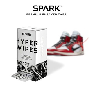 SPARK Hyper Wipes ผ้าเช็ดรองเท้าเคลือบน้ำยา - กล่องบรรจุ 30 แผ่น