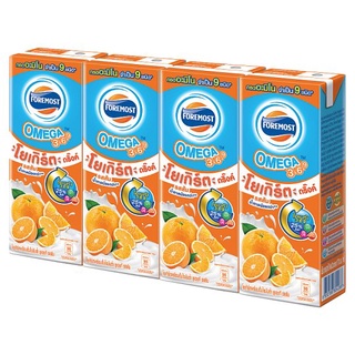 โฟร์โมสต์โอเมก้าโยเกิร์ตดริ๊งค์รสส้ม170 แพ็ค 4FOREMOSTOMEGAYOGHURTDRINKORANGE 170 PACK 4