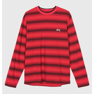 SLUM LTD - STUSSY OMBRE LS CREW Red