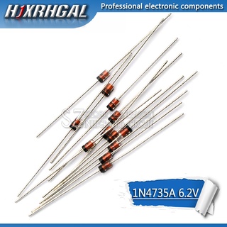 ซีเนอร์ไดโอด 1W 6.2V 1N4735A 1N4735 DO-41 100 ชิ้น