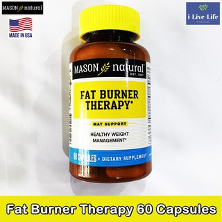 Fat Burner Therapy 60 Capsules - Mason Natural ช่วยลดน้ำหนัก