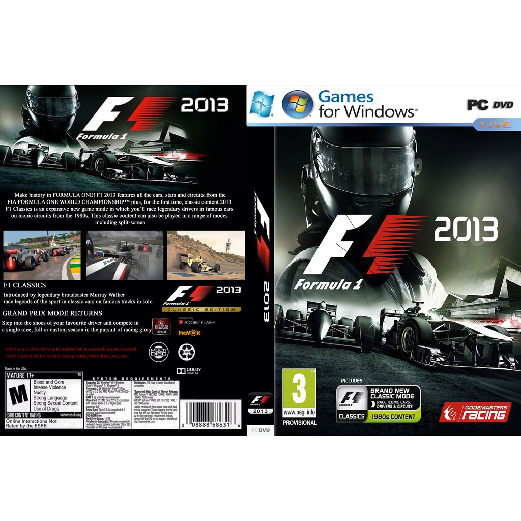 F1 2013 PC GAME [ออฟไลน์ INSTALLATION]