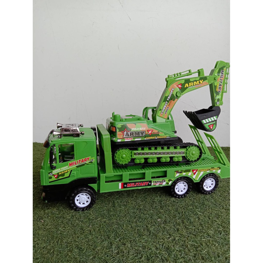 รถบรรทุกแม็คโคร รถของเล่น มีลานวิ่งได้ งานโมเดล สินค้างานตรงปกแน่นอนค่ะ มีให้เลือก 2สี พร้อมส่งค่ะ!!!!! No.6805 - รูปที่ 2