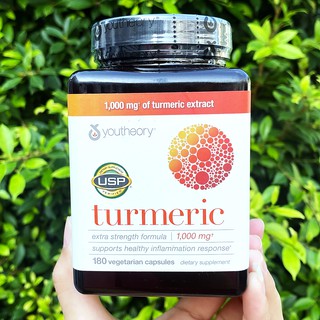 ขมิ้นชันสกัด Turmeric Extra Strength Formula 1000 mg 180 Capsules (Youtheory®)