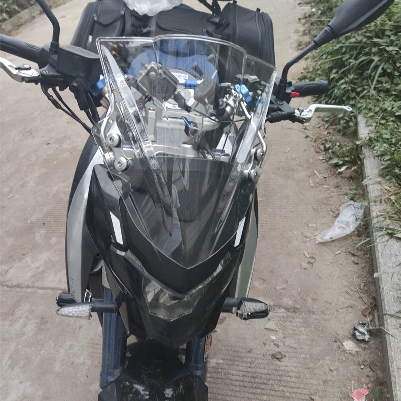 Windscreen For Suzuki GSR400 GSR600 GSR750 GSR 400 600 750 GSX1300 B-King Screen Windshield Bracket 