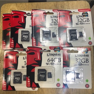 เมมโมรี Kingston 16, 32, 64 G (Memory card) ของแท้ มีรับประกันค่ะ เมมใส่กล้องวงจรปิด เมมใสกล้องหน้ารถ เมมบันทึกวิดีโอ