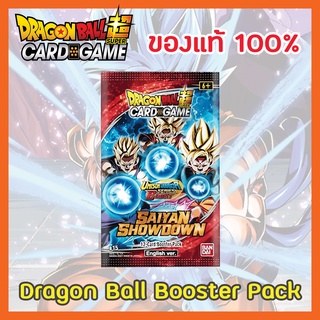 [ของแท้] การ์ดดราก้อนบอล Dragon Ball Super TCG Unison Warrior 6 Saiyan Showdown [B15] Booster Pack Trading Card Game