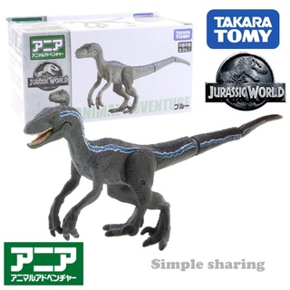 โมเดล Takara Tomy Jurassic World Velociraptor (Blue)