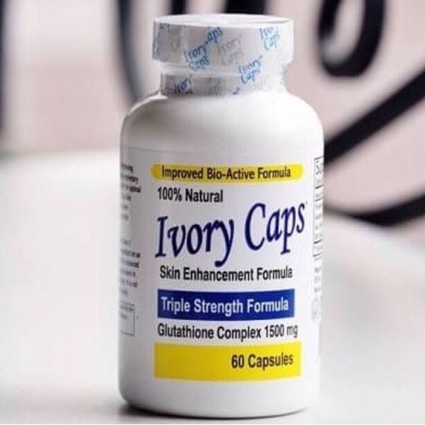 Ivory Caps 1500 mg. 60 เม็ด ผิวขาวใส รวดเร็วทันใจ กลูต้าไธโอนแบบเม็ดที่ดีที่สุด  เห็นผลไวปลอดภัย ไม่