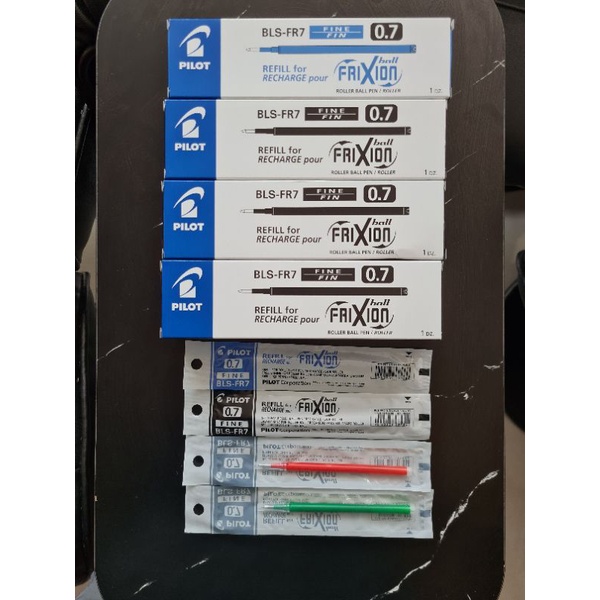 [SG] รีฟิล 0.7 สําหรับปากกา Pilot Frixion Clicker 12pc