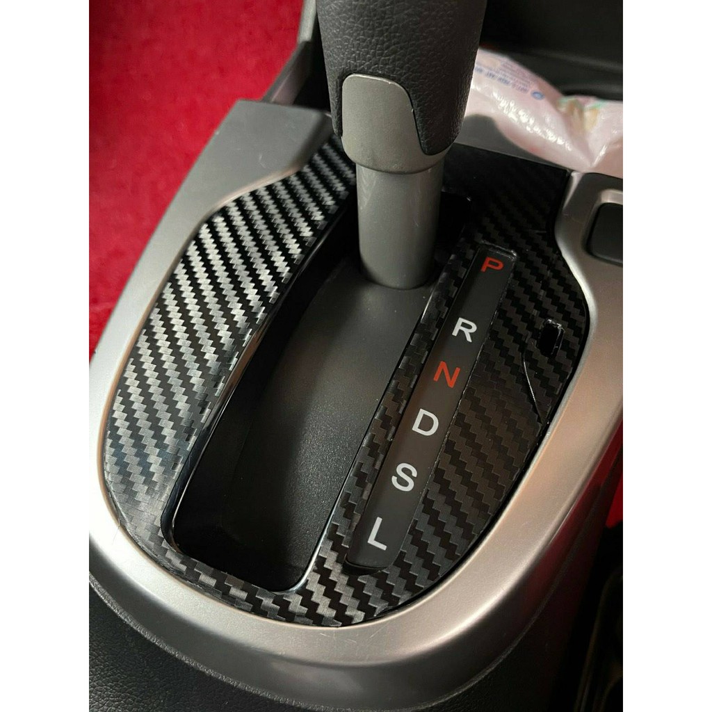 Honda Jazz 2014-2024 / Honda City 2014-2019 Carbon 3D ติดเกียร์ งานตัดสำเร็จกันรอยและตกแต่งไม่ต้องกรีดที่รถให้เกิดรอย