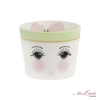 Philos Miss Etoile Ceramic Pot With Open Eyes ชามเซรามิคสำหรับใส่ขนม(งานแฮนด์เมด) : BW079