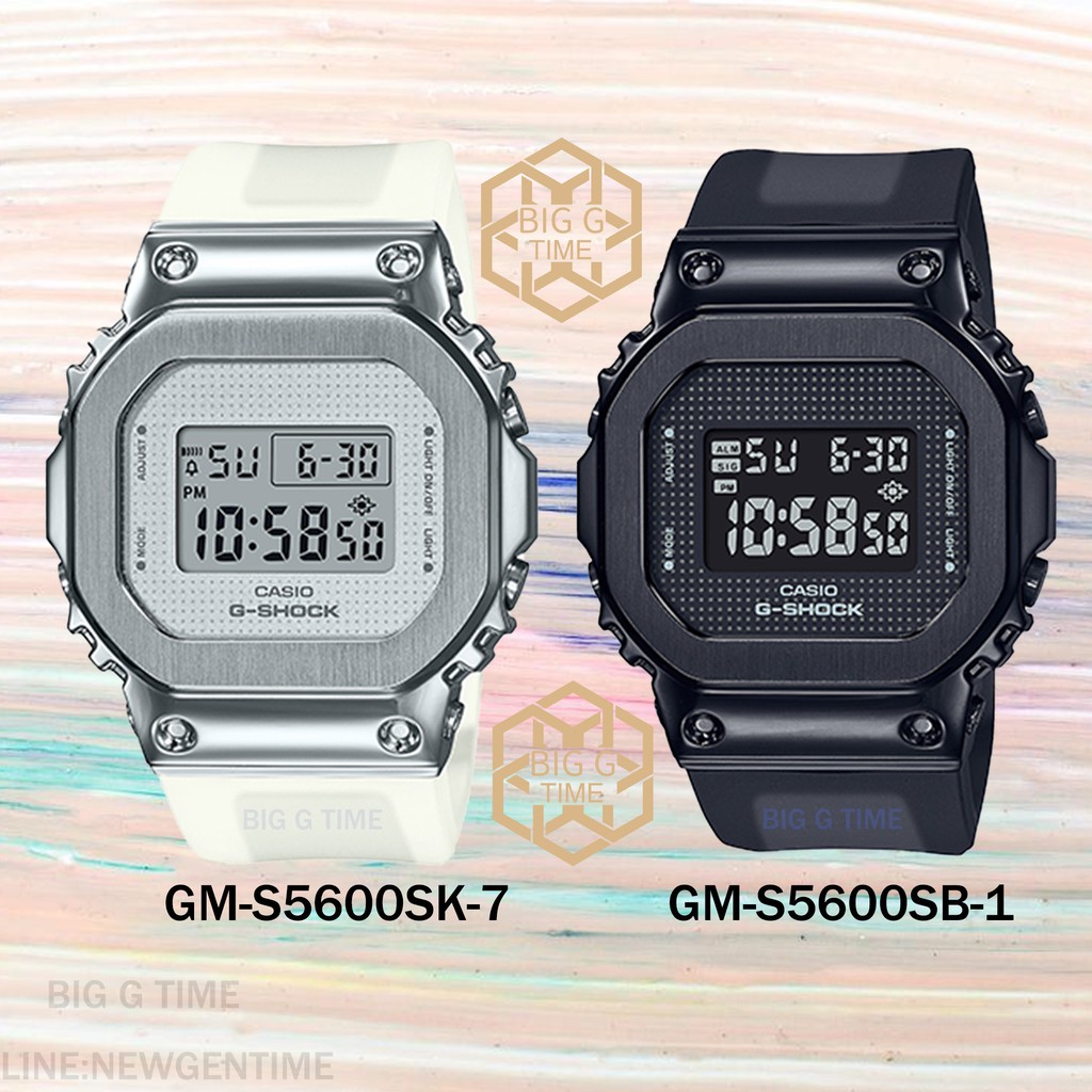 NEW 2021 นาฬิกา Casio G-Shock Mini GM-S5600 Series รุ่น GM-S5600SB-1PR / GM-S5600SK-7PR รับประกัน 1 ปี