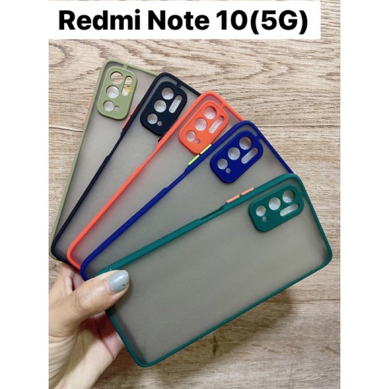 เคสโทรศัพท์ Case Redmi Note10 (5G)เคสกันกระแทก ปุ่มสีผิวด้าน กันรอยกล้อง ขอบนิ่มหลังแข็ง