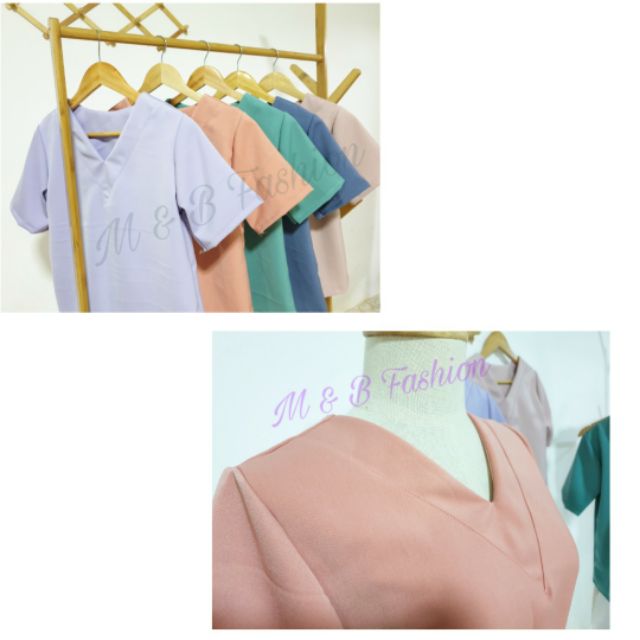 🎁M08เสื้อคอวี เสื้อต่อคอวี V 139฿ V 🎁