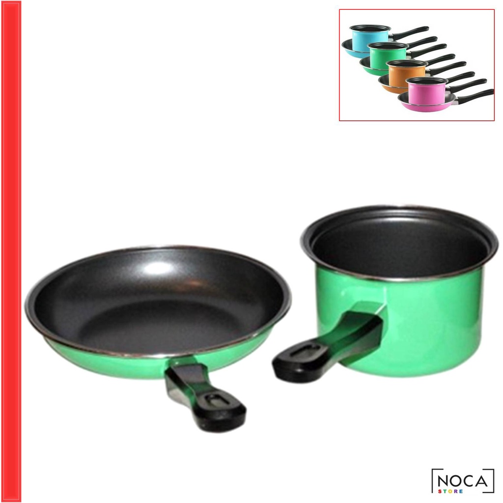NCS - Pastela Fry n ชุดกระทะนม Frypan MilkPan Panci Wajan Teflon 2in1