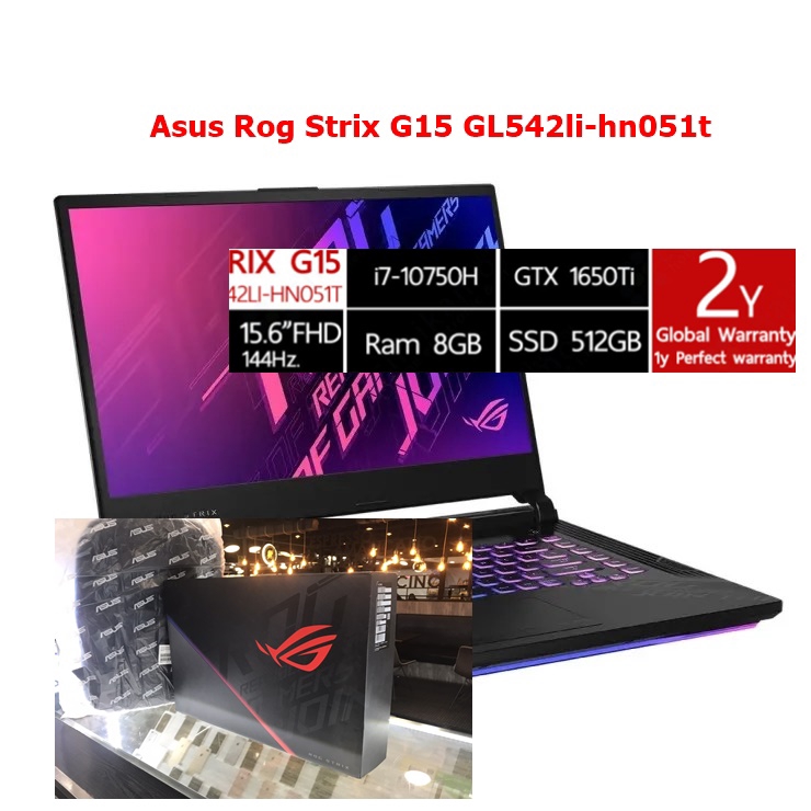 Gaming ASUS ROG STRIX G15 GL542LI-HN051 สินค้าใหม่ มือ 1 ยังไม่แกะซีน ราคาประหยัด
