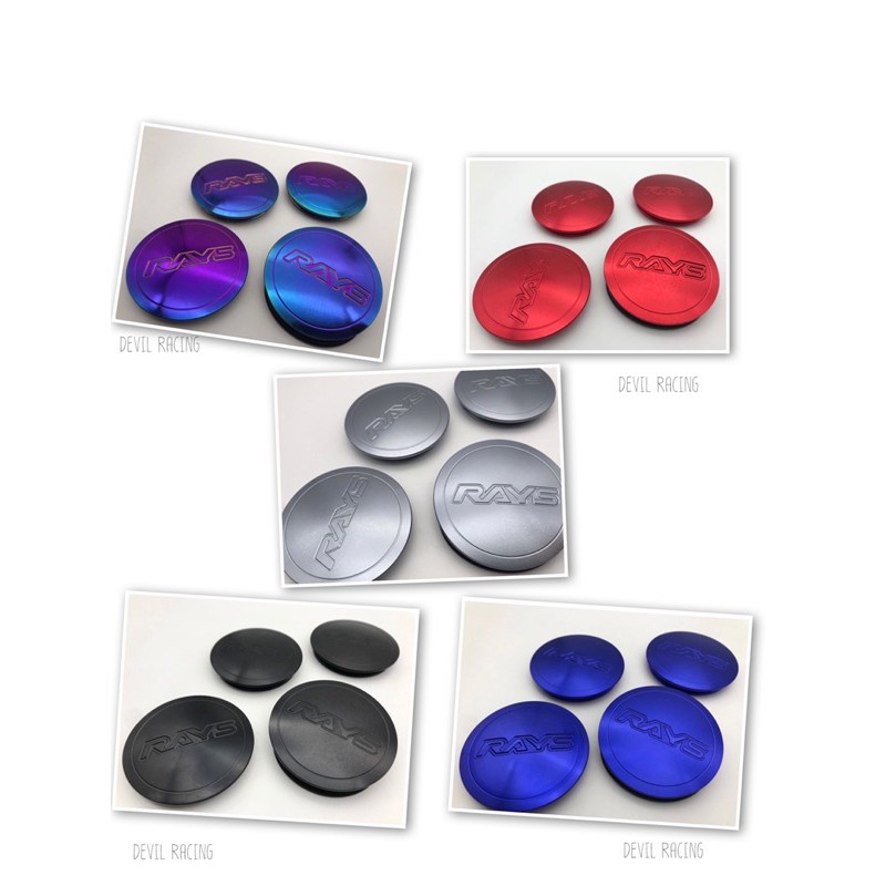 ฝาครอบดุมล้อRAYS แม็ก TE-37 อลูมิเนียม cnc 62 มิล ฝาครอบดุมล้อรถ