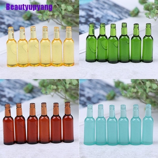Xbeautyupyang ขวดเครื่องดื่ม 1:12 6 ชิ้น 12 ชิ้น