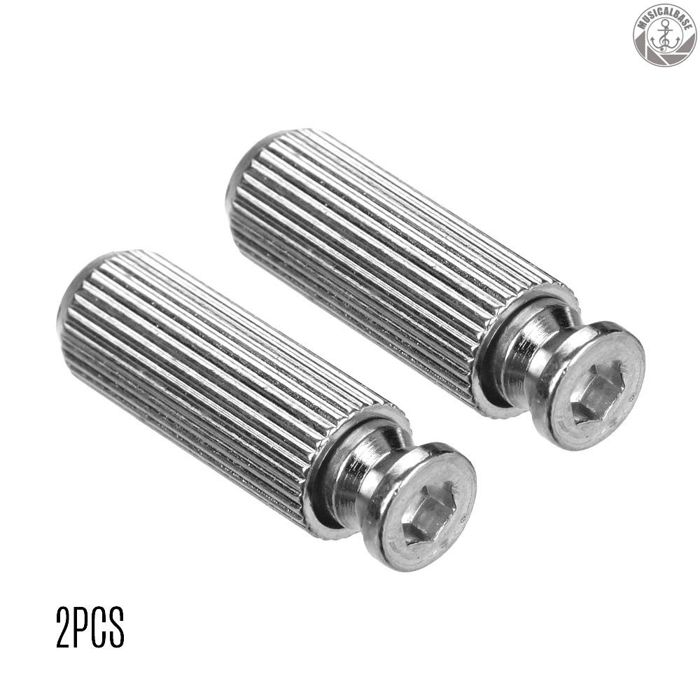 [In Stock] 2PCS Metal Electric Guitar Tremolo Bridge Studs Anchors Screws Diameter 8MM Accessories Replacements Silver
