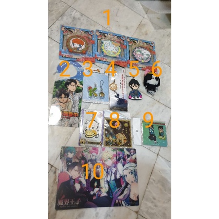 ของสะสม อนิเม พวงกุญแจ ที่คั่นหนังสือ hotsuki eva gintama sword art touken world tiger attack on tit