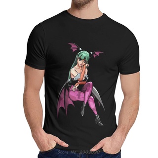 เสื้อยืดแขนสั้น คอกลม ผ้าฝ้าย พิมพ์ลาย Morrigan Aensland สไตล์ฮิปฮอป แฟชั่นคลาสสิก สําหรับผู้ชายSize S-5XL