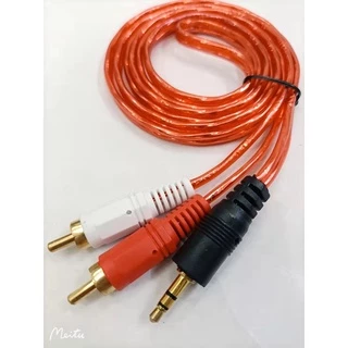 ✨สายสัญญาณเสียง 1ออก2 RCA 2 หัว - 3.5Stereo 1 หัว สำหรับมือถือ คอมพิวเตอร์ โฮมเธียเตอร์🔥