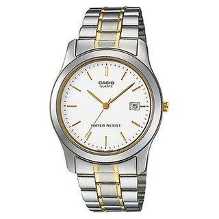 ﻿Casio นาฬิกาข้อมือผู้ชาย สีสองกษัตริย์ สายสแตนเลส รุ่น Standard Gent MTP-1141G-7ARDF