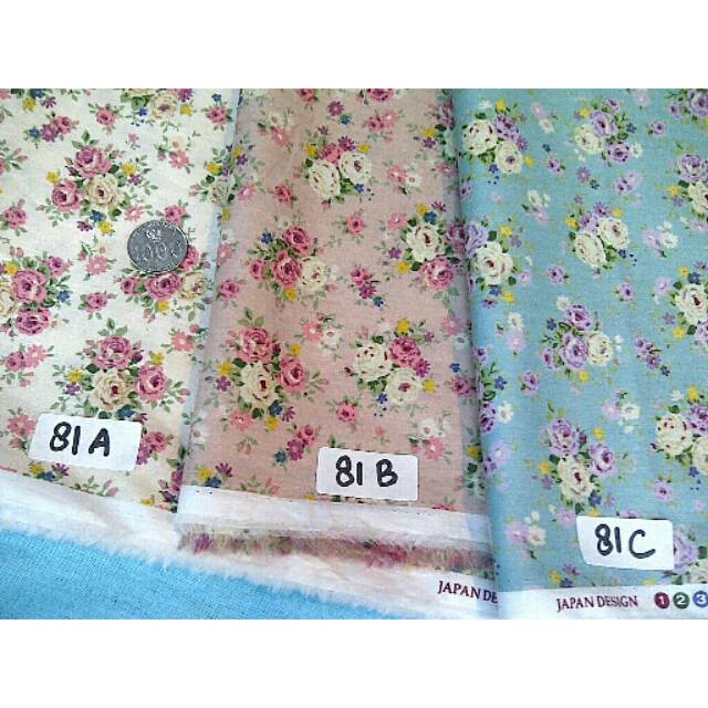 KATUN ผ้าคอตตอนดีไซน์ญี่ปุ่น (KTN 81) กว้าง 1.50 - ราคาต่อ 0.5m