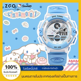 นาฟิกาZgox ZGOx Sanrio Cinnamon Dog นาฬิกาข้อมืออิเล็กทรอนิกส์ กันน้ํา เรียบง่าย สไตล์เกาหลี สําหรับนักเรียนหญิง ชายมัธยมต้น