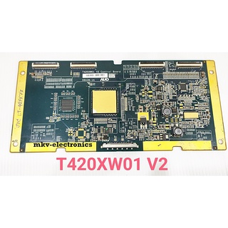 (1บอร์ด) T420XW01 V2 , T420XW01 , ทีคอนบอร์ดทีวี JVC รุ่น LT-42FX77