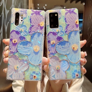 เคสโทรศัพท์มือถือ ลายภาพวาดสีน้ํามัน รูปดอกไม้ แฟชั่น สําหรับ Samsung Galaxy s10 5g s20 s21 s22 plus ultra s20 fe s21 fe note10 plus note20 ultra