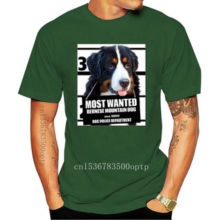 [100% Cotton] เสื้อยืดแขนสั้น ผ้าฝ้าย พิมพ์ลาย Bernese Mountain Dog สีดํา สําหรับสุนัข BMbdee22KGohkf04