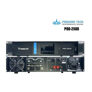 PROEUROTECH PRO2500 POWERAMP โปรยูโรเทค PRO-2500 มีครอสในตัว cossover ขยายเสียง เพาเวอร์ เครื่องขยายเสียง แอมป์ วัตต์สูง