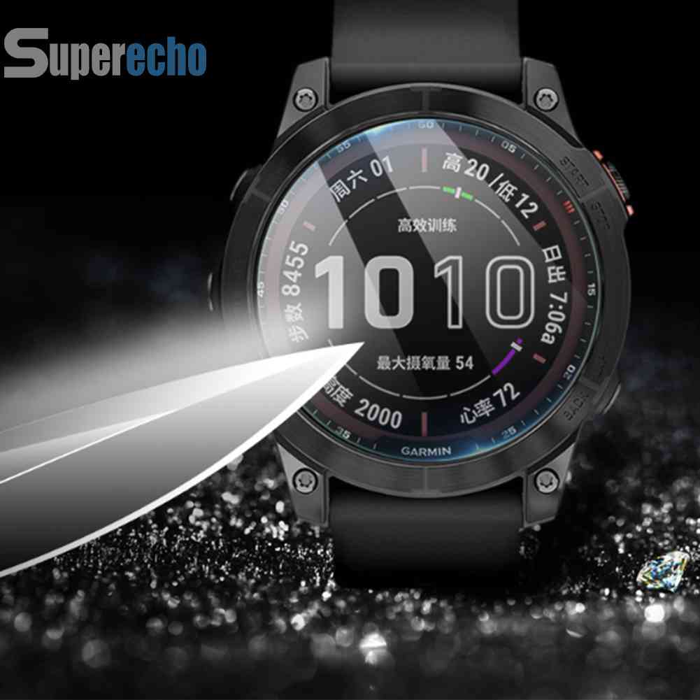 ฟิล์มกระจกนิรภัยกันรอยหน้าจอ สําหรับ Garmin Fenix 7 7S 7X Elite Edition [superecho.th] 2 ชิ้น #3