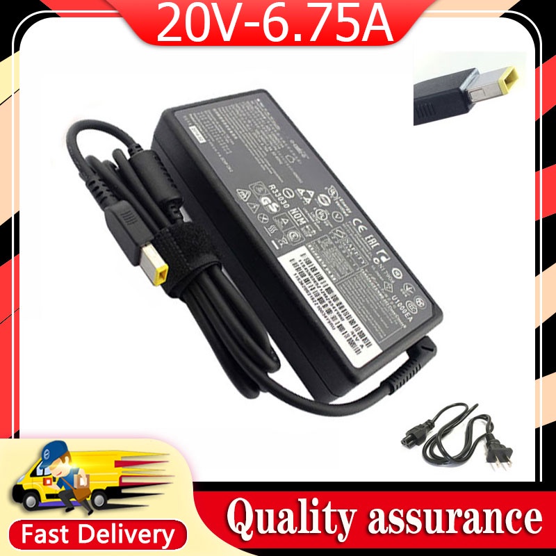 ใหม่ 20V 6.75A 135W 50-60HZ แล็ปท็อปสําหรับ Lenovo Y50T 540p T440p โน้ตบุ๊คอะแดปเตอร์